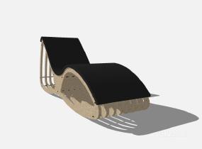 曲线户外座椅 (35)SU模型