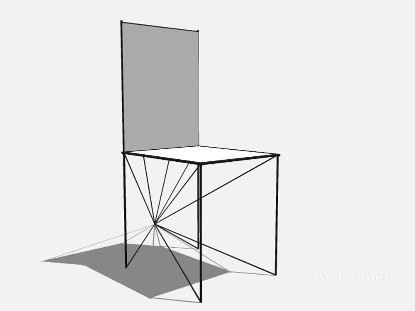 现代户外座椅 (20)SU模型草图大师sketchup模型