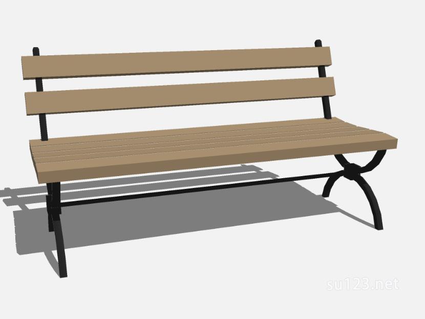 现代户外条形座椅 (50)SU模型草图大师sketchup模型