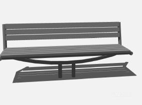 现代户外条形座椅 (143)SU模型