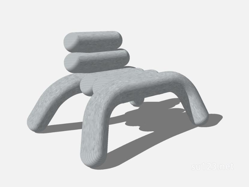 现代户外座椅 (8)SU模型草图大师sketchup模型