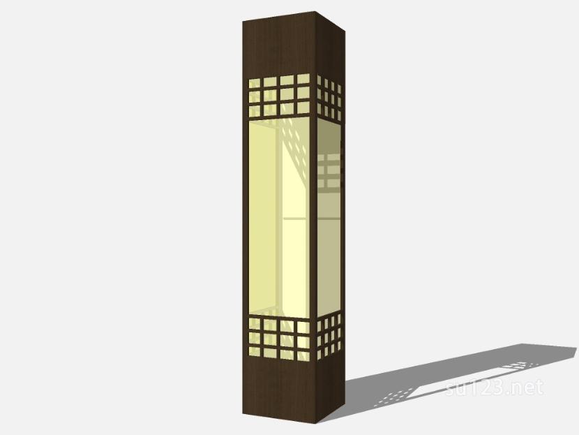 中式室外壁灯 (18)SU模型草图大师sketchup模型