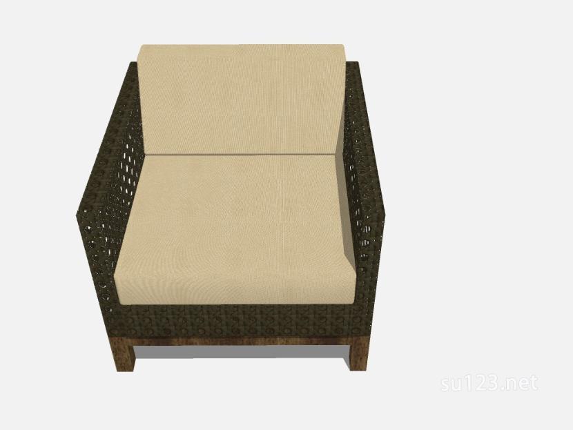 户外沙发座椅 (2)SU模型