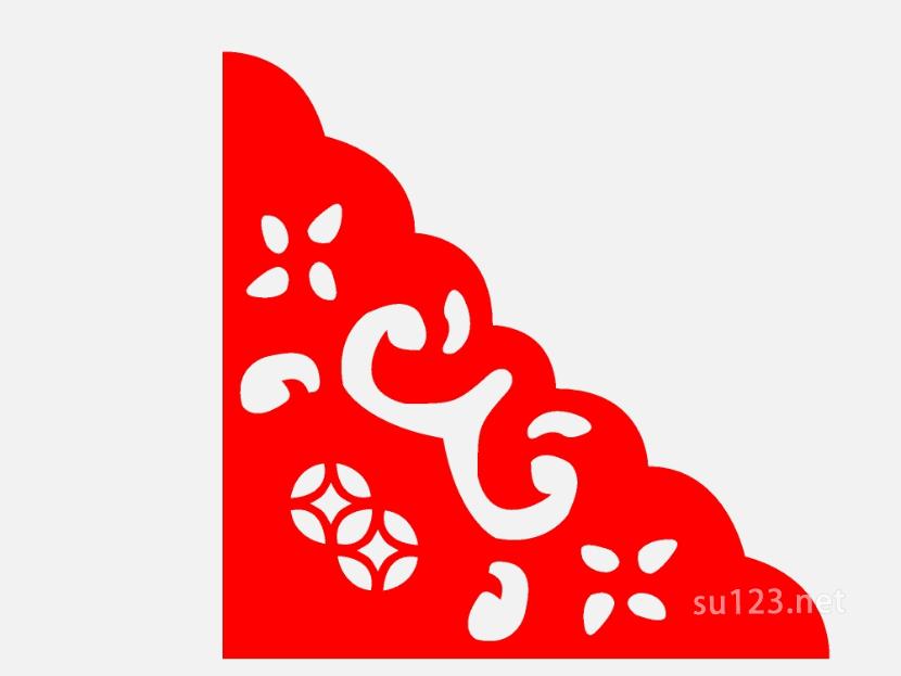 中式窗花 (60)SU模型
