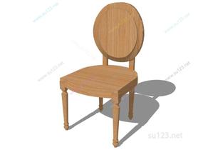 无扶手椅子029SU模型