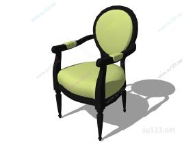 扶手椅042SU模型