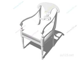 扶手椅096SU模型