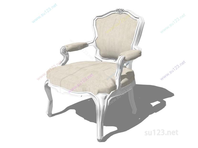 扶手椅002SU模型