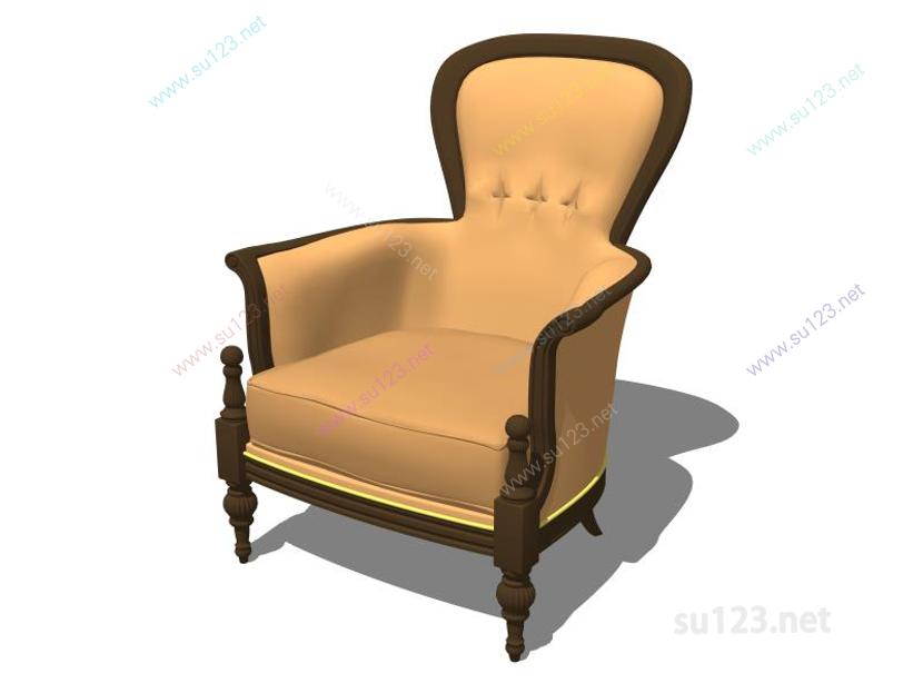 扶手椅066SU模型