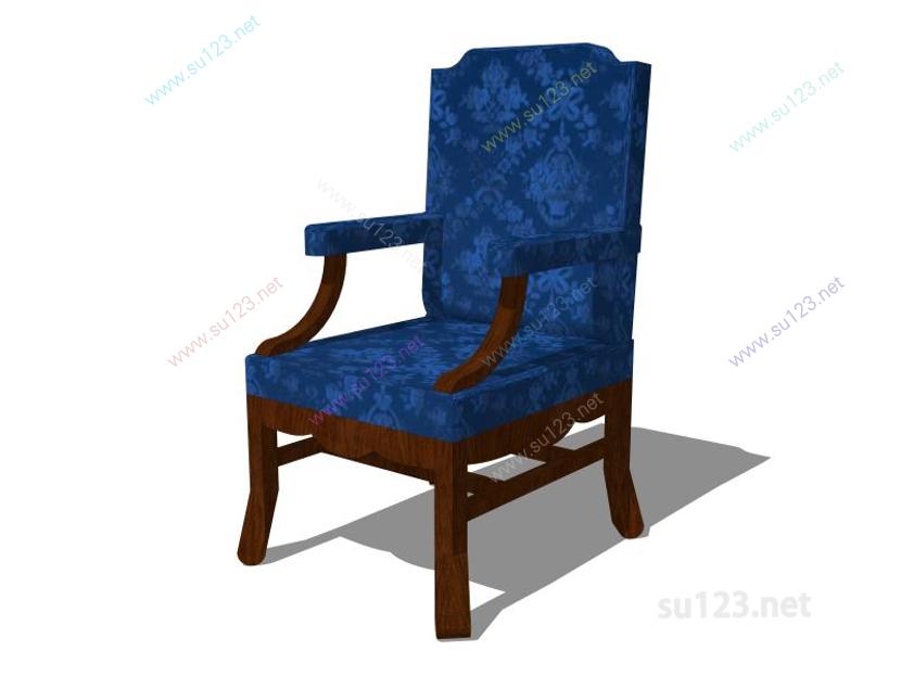 扶手椅070SU模型