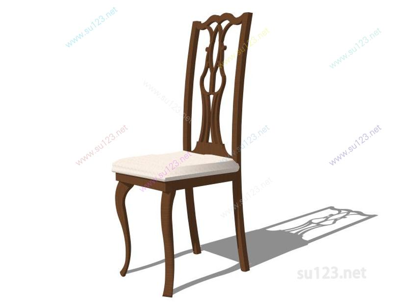 无扶手椅子015SU模型