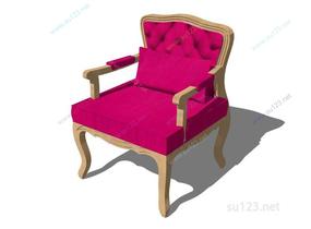 扶手椅044SU模型