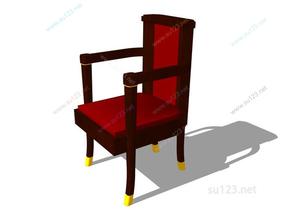 扶手椅012SU模型