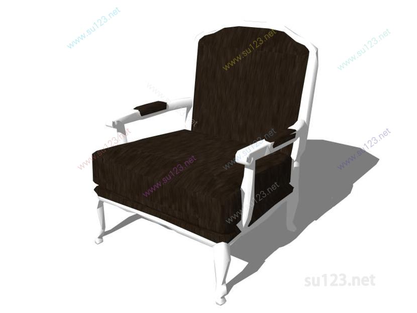扶手椅087SU模型草图大师sketchup模型