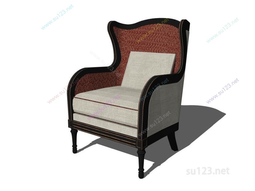扶手椅090SU模型