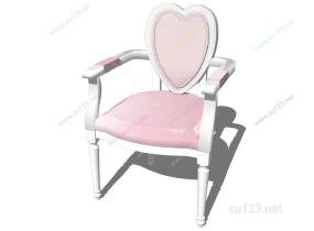 扶手椅035SU模型