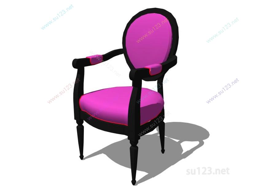扶手椅043SU模型
