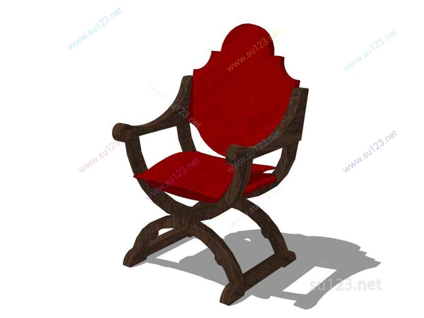 扶手椅033SU模型