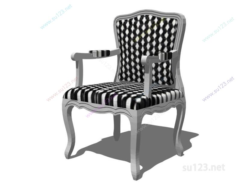 扶手椅045SU模型