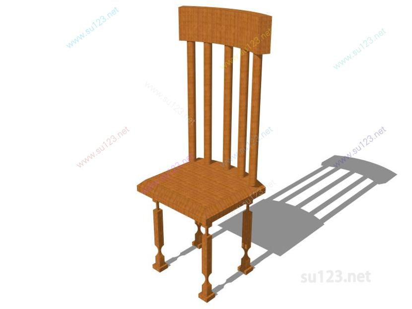 无扶手椅子043SU模型