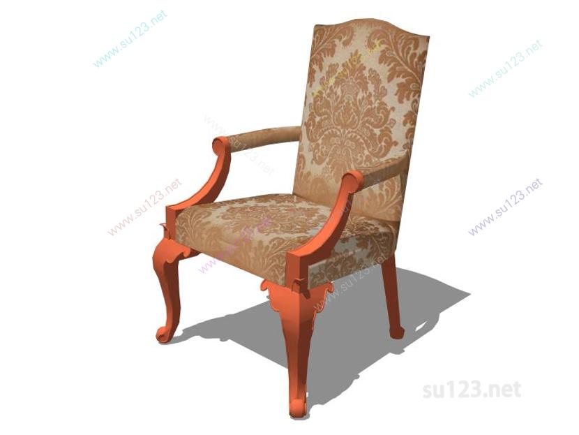 扶手椅076SU模型