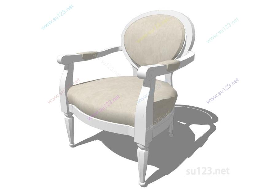 扶手椅024SU模型
