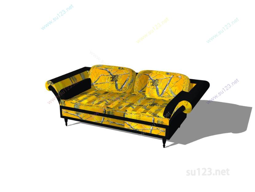 双人沙发 (4)SU模型
