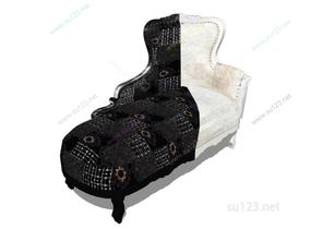 沙发躺椅-室内躺椅  009SU模型