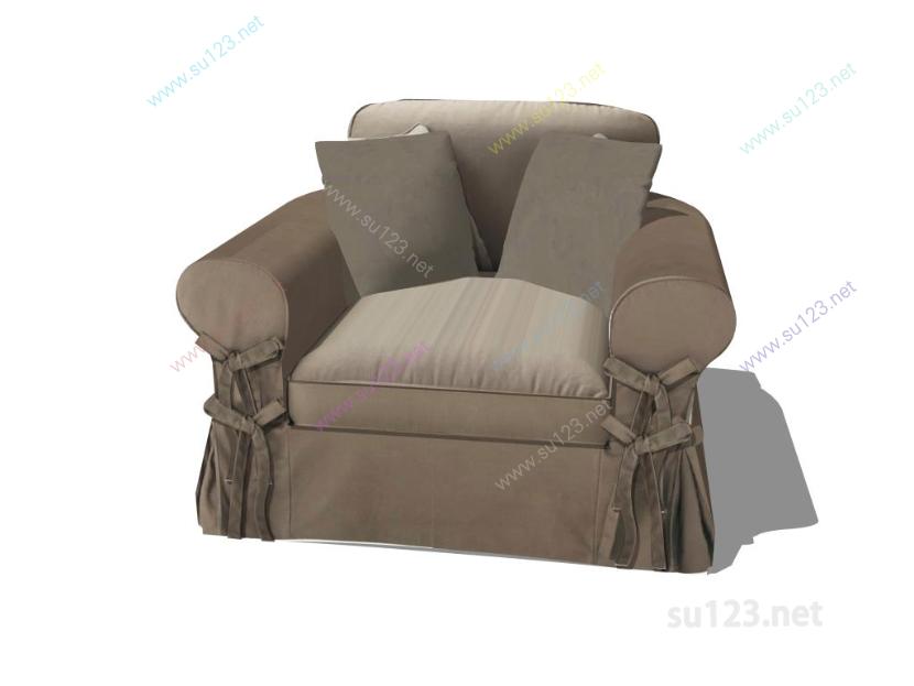 单人沙发 (3)SU模型