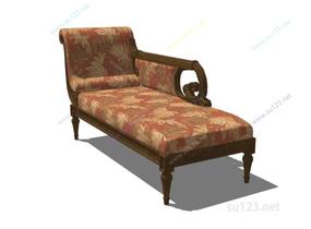 沙发躺椅-室内躺椅  007SU模型