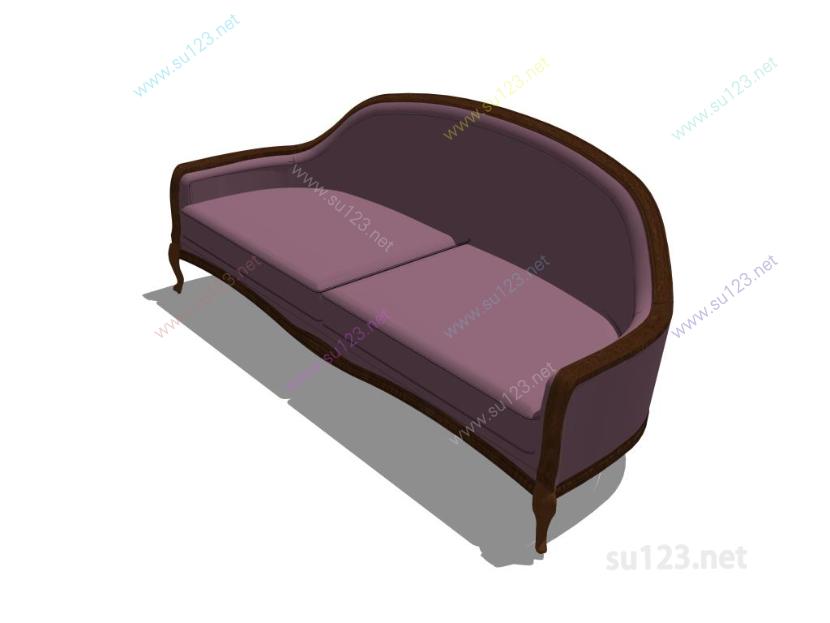 双人沙发 (7)SU模型草图大师sketchup模型