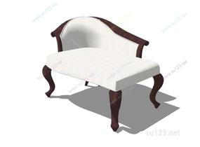 沙发躺椅-室内躺椅  002SU模型