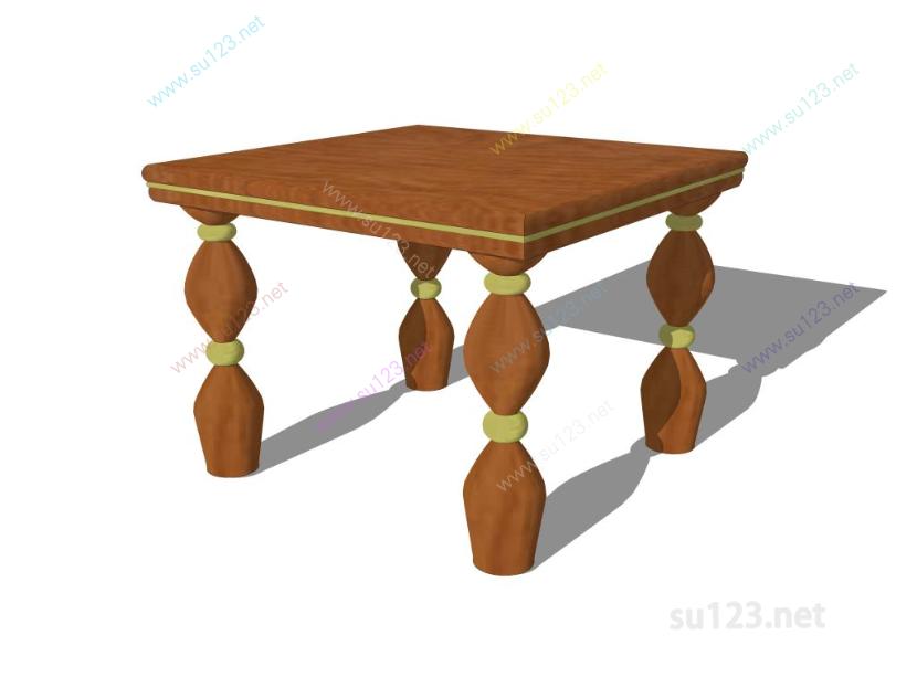 桌几桌子 (34)SU模型