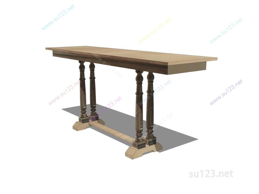桌子桌几装饰桌 (5)SU模型