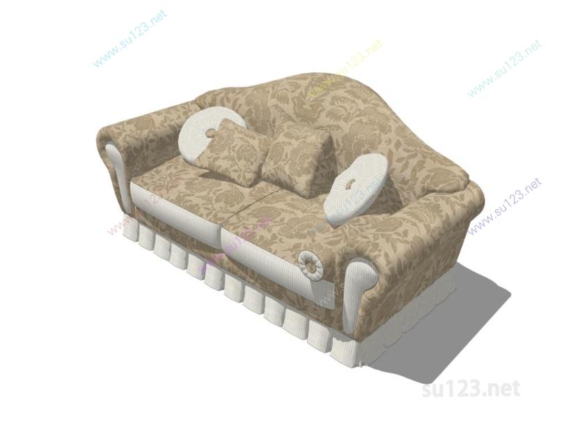 双人沙发 (11)SU模型