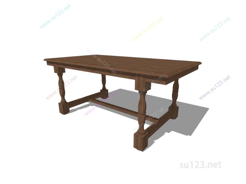 桌几桌子 (27)SU模型