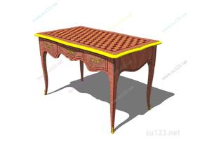 桌几桌子 (13)SU模型