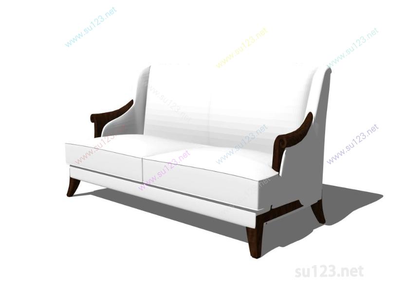 多人沙发 (10)SU模型草图大师sketchup模型