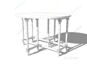 桌几桌子 (36)SU模型