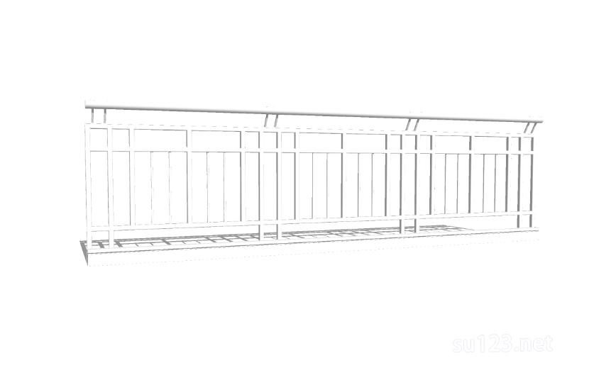 不锈钢栏杆 (18)SU模型