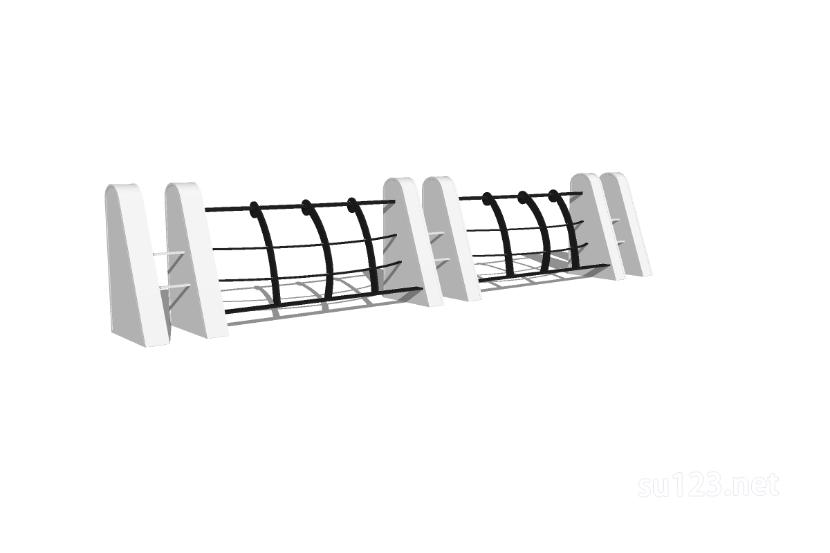 不锈钢栏杆 (31)SU模型