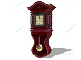 欧式座钟挂钟时钟古典摆件 (1)SU模型