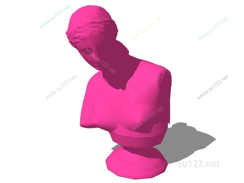人物雕塑石膏雕塑 (1)SU模型
