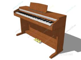 古典钢琴 (4)SU模型