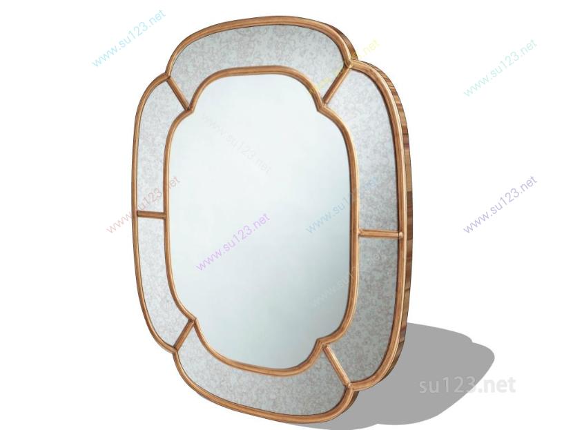欧式镜子古典镜子 (29)SU模型