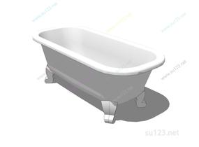 浴缸卫浴组件 (4)SU模型