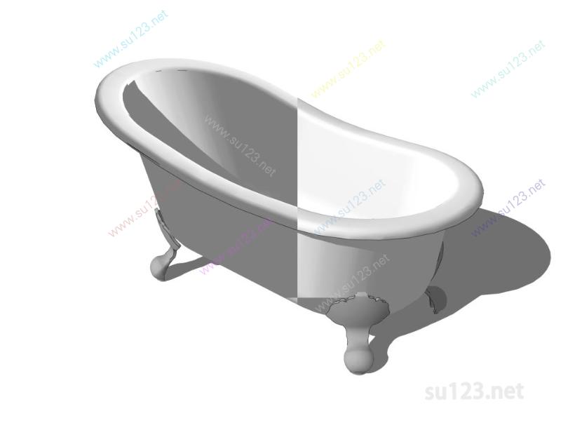浴缸卫浴组件 (5)SU模型