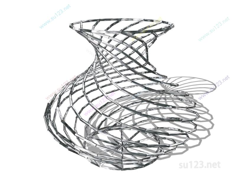 花瓶罐子瓷器摆件 (20)SU模型草图大师sketchup模型