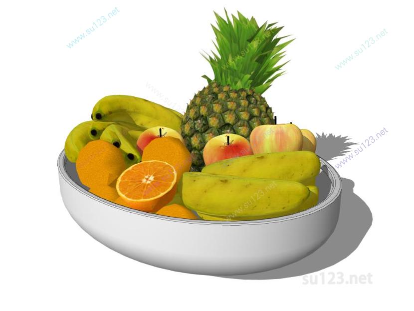 水果果盘摆件 (3)SU模型