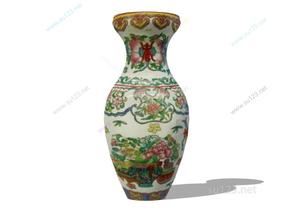 花瓶罐子瓷器摆件 (24)SU模型